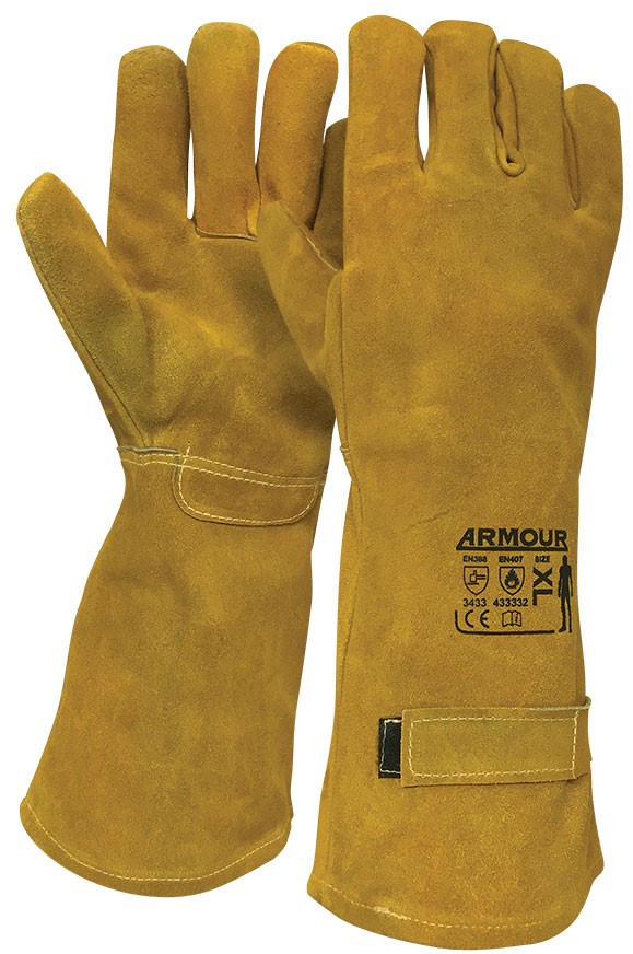 Armour Safety Products Ltd. - Armour Leather Smelter Glove – 45cm