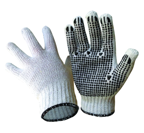 Armour Safety Products Ltd. - Armour Polycotton Black Dot Glove – L