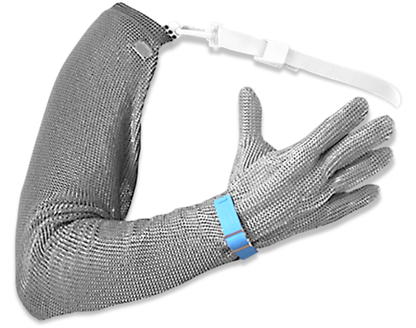 Armour Safety Products Ltd. - Stahlnetz Chain Mesh Full Arm Glove with Shoulder Strap