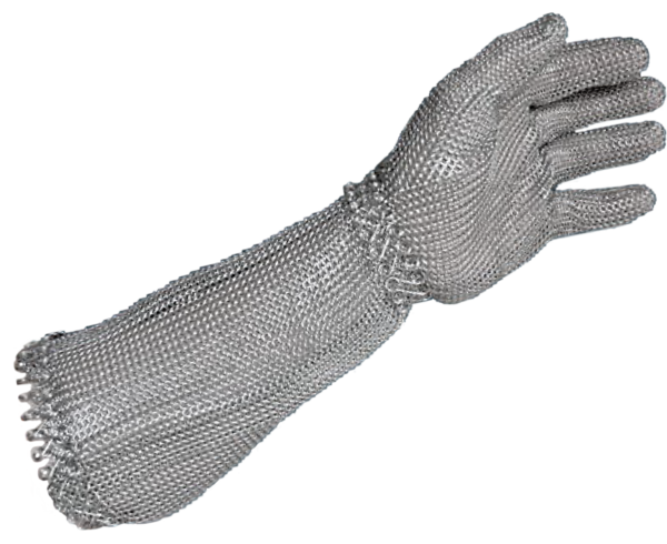 Armour Safety Products Ltd. - Raptor Chain Mesh Spring Closure Glove with – 20cm Cuff