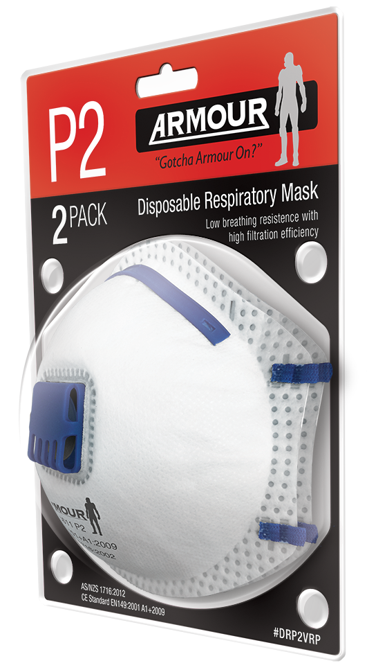 Armour Safety Products Ltd. - Armour Disposable Respirator Valve Blister Pack – P2