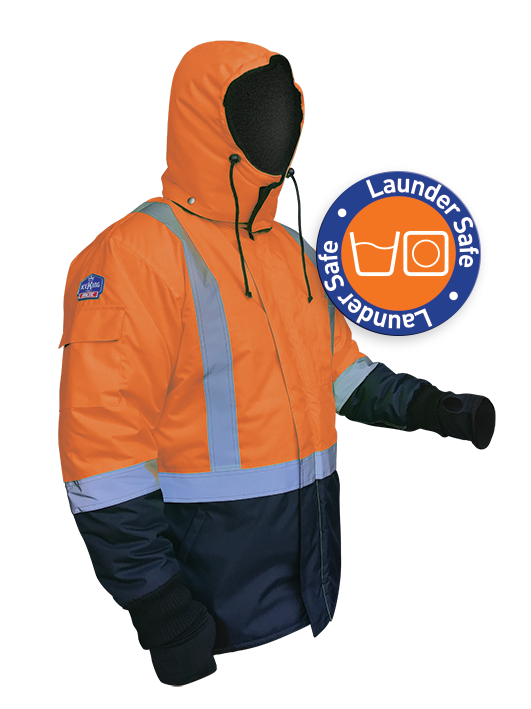 Armour Safety Products Ltd. - IceKing Orange/Navy Launderable Jacket