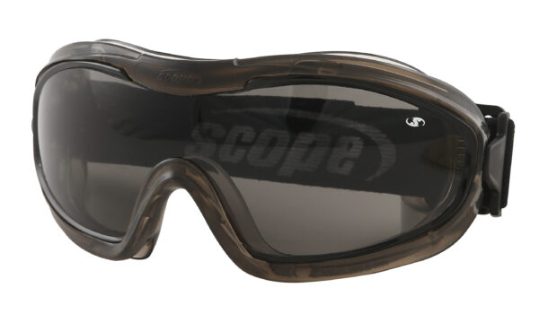 Armour Safety Products Ltd. - Scope Fusion Goggle Crystal Black Frame Smoke Lens