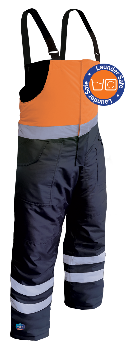 Armour Safety Products Ltd. - IceKing Orange/Navy Launderable Bib Pant