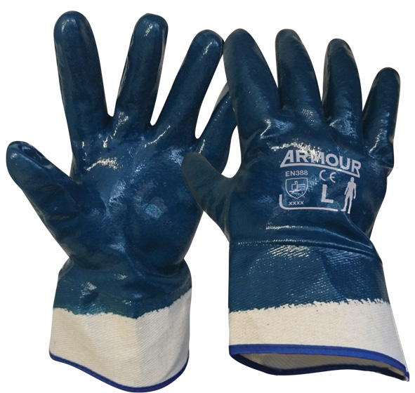 Armour Safety Products Ltd. - Armour Blue Nitrile Full Coat Gauntlet – 27cm