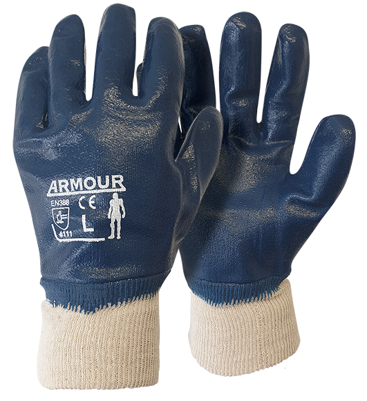 Armour Safety Products Ltd. - Armour Blue Nitrile Full Coat Glove
