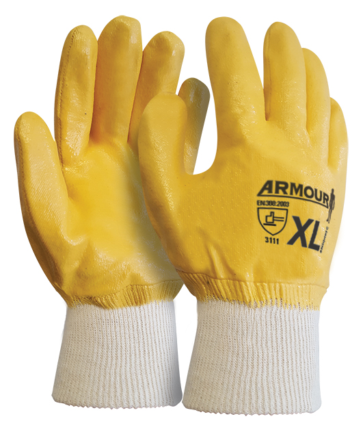 Armour Safety Products Ltd. - Armour Orange Nitrile Full Coat Glove