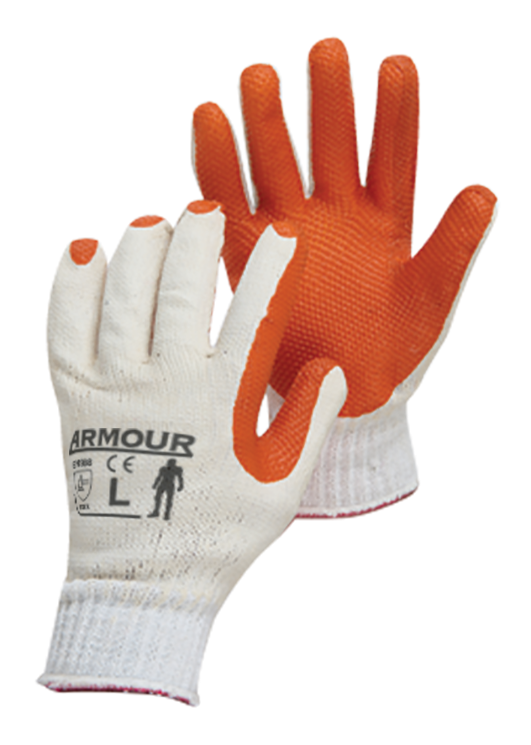 Armour Safety Products Ltd. - Armour Red Latex Open Back Glove