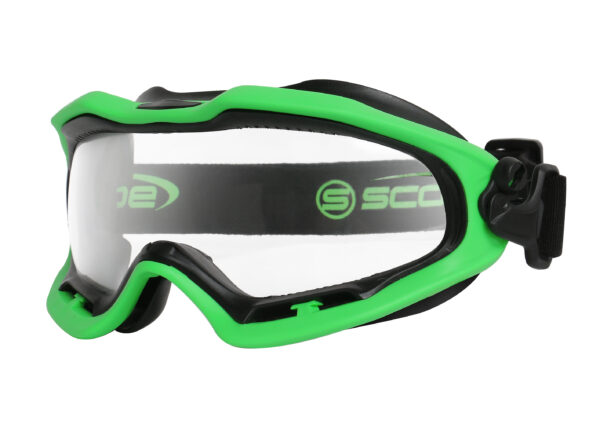 Armour Safety Products Ltd. - Scope Spartan Goggle / Green Frame Titanium Clear Lens