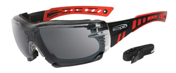 Armour Safety Products Ltd. - Scope Speed Pro Red/Black Frame Titanium Smoke Lens