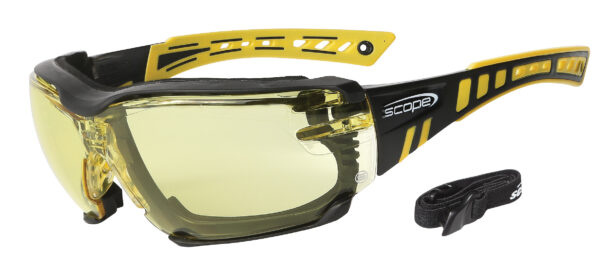 Armour Safety Products Ltd. - Scope Speed ProYellow Black Frame Titanium Amber Lens