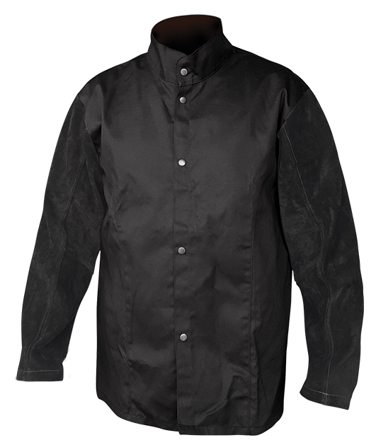 Armour Safety Products Ltd. - Armour Black FR Jacket With Leather Sleeves