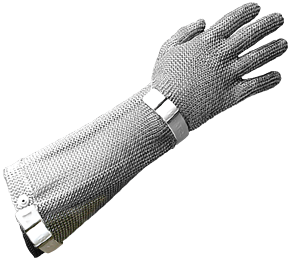 Armour Safety Products Ltd. - Protec Chain Mesh Glove with Button Closure & 20cm Cuff