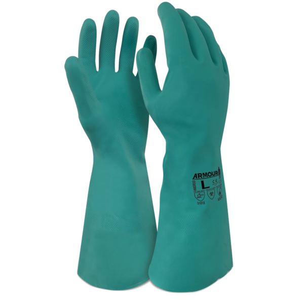 Armour Safety Products Ltd. - Armour Green Nitrile Interface Glove – 33cm