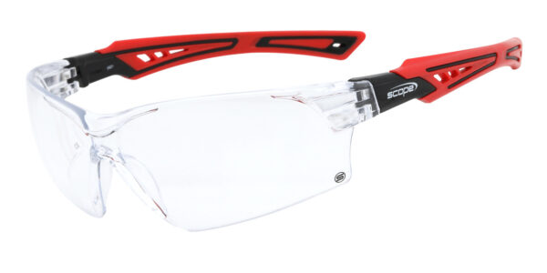 Armour Safety Products Ltd. - Scope Bionix Red/Black Temple Titanium AF/AS Clear Lens