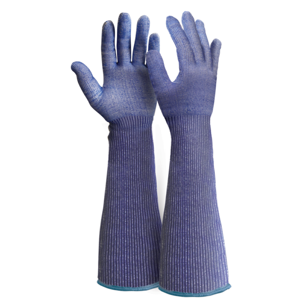 Armour Safety Products Ltd. - Blade Core Steel Cut 5/F Blue Food Long Cuff Glove