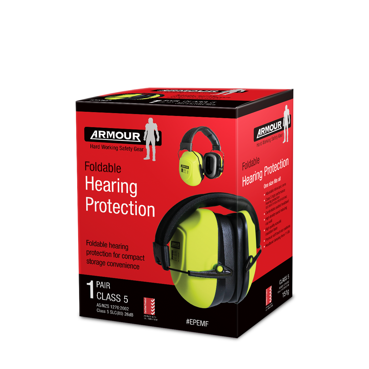 Armour Safety Products Ltd. - Armour Folded Earmuff – Class 5